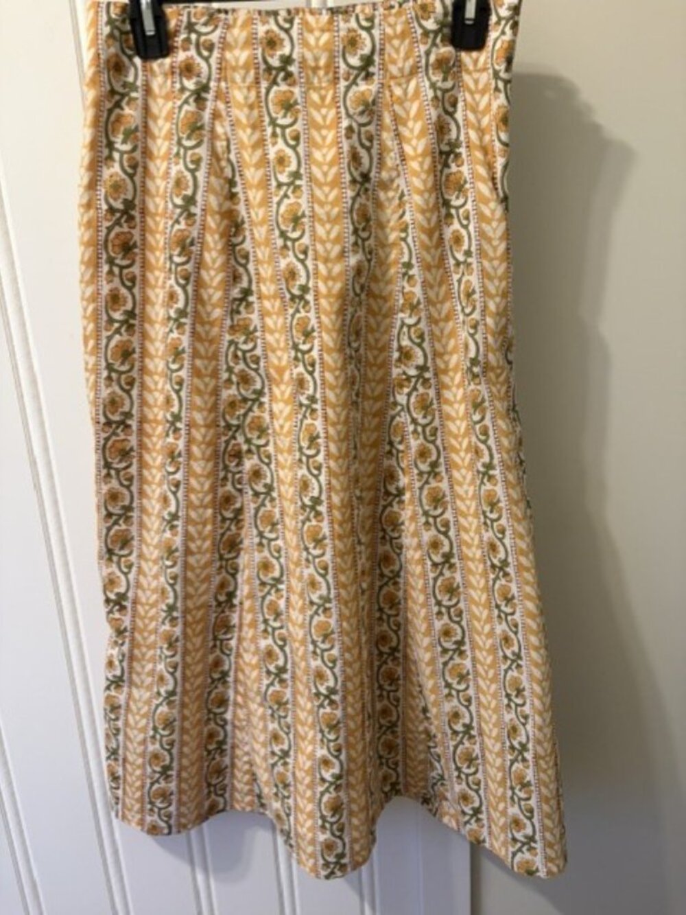 Madison Mathews Boho Floral Skirt Size Medium